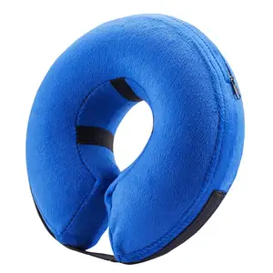 Protective Inflatable Collar for Dogs and Cats Soft Pet Recovery Collar Does Not Block Vision E-Collar