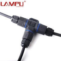 Haute qualité T-Type paysage éclairage vis fixation connexion rapide 3 broches IP68 connecteur étanche