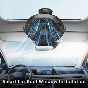 Truck <b>Car</b> Fan Large Fan for Suv Adjustable Stepless Wind Speed Ceiling Fan Suction Cup Base with <b>Clamp</b> Fan <b>Car</b> Accessories - Product Image 2