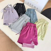 Celana Lari Unisex Plus Size 2-in-1 dengan Lapisan Dalam Cepat Kering dan Bernapas, Bahan Penyerap Keringat untuk Musim Panas