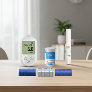 Blood Sugar Monitor <strong>Glucometer</strong> Test with Blood Glucose Meter Test Strips Diabetic Tester - Product Image 3