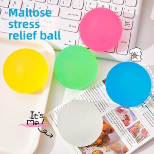 Pelota Antiestrés Transparente con Acabado Mate de Maltosa, Juguete de Descompresión de Rebote Lento MQ-01 Individual - Product Image 2