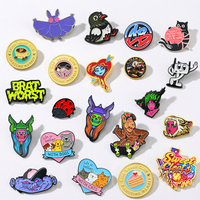 Fabrication de badges en métal émaillé, broches rigides et souples, et épingles de revers, personnalisables avec logo, design moderne, thème Anime, style Feng Shui, respectueux de l'environnement, direct usine
