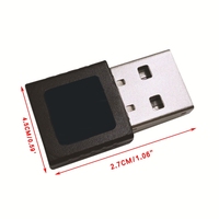Module de lecteur d'empreintes digitales USB miniature pour Windows 10 11 Hello, adaptateur de sécurité biométrique
