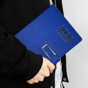 2026 Wholesale Notebook A5 <strong>Journal</strong> with Good <strong>Feeling</strong> PU Cover and Buckle Hardcover Leather Sewing Binding Free Logo Diary - Product Image 2