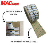 Étiquettes personnalisées mates 3M 467 468, plaques signalétiques adhésives en acrylique, imprimées UV, découpées, pour instruments, interrupteurs à membrane, ruban adhésif 3M