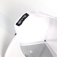 Casquette en nylon 5 panneaux de haute qualité avec logo brodé 3D, étiquette tissée et cordon