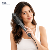 Lisseur de cheveux portable ionique 5-en-1 multi-accessoires, brosse lissante et bouclante, séchage, 3 vitesses, alimenté par batterie, moteur BLDC 1200W