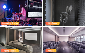 Hình dạng kim tự tháp Acoustic với vật liệu chống cháy bọt cho phòng thu âm - Product Image 6