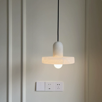 Mini suspension moderne en albâtre naturel, style nordique, pour chambre, chevet, îlot de cuisine, comptoir de bar