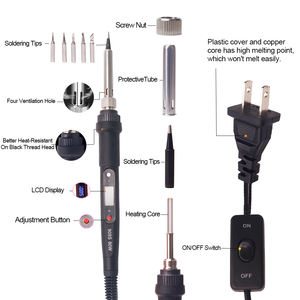 <span class=keywords><strong>Fer</strong></span> à <span class=keywords><strong>souder</strong></span> numérique haute puissance Kit de station de soudage filaire Fers à <span class=keywords><strong>souder</strong></span> électriques à chauffage interne - Product Image 6