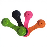 Enrouleur de cordon magnétique rond en silicone, enrouleur de cordon de rangement pour écouteurs