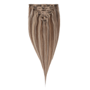 Extensiones de Cabello Chino KSWIGS con Clip, Doble Trama, 100% Cabello Humano Remy, Trama Única, Textura Lisa, Resistentes al Desprendimiento, Todos los Colores - Product Image 1