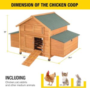 โรงเรือนเลี้ยงไก่กลางแจ้ง กล่องทำรังสำหรับสัตว์ปีก ทนทานต่อสภาพอากาศ ทำจากสแตนเลสและไม้พิเศษ - Product Image 4
