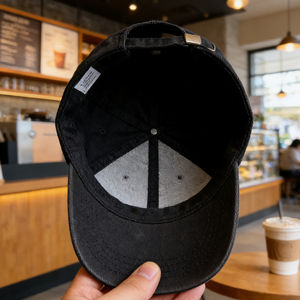 Gorra de Béisbol de 6 Paneles de Algodón Lavado, Ligera y Transpirable, con Hebilla Ajustable para Golf, Senderismo y Running - Product Image 3