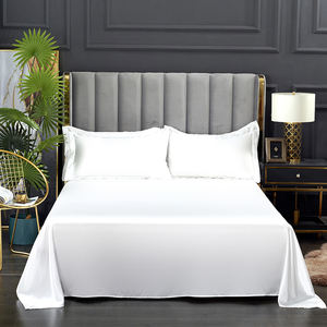 Housse de lit en Satin 100% Polyester, ensemble professionnel de haute qualité, bon marché, taille King, Queen Size, blanc, housse de <span class=keywords><strong>couette</strong></span>, livraison gratuite - Product Image 2