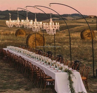 Support de gâteau suspendu MILE lustre décorations d'allée de mariage avec support de support pour décor de cérémonie de mariage