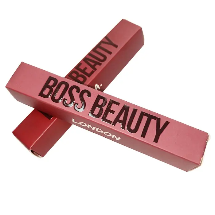 Großhandel individuell bedruckte Luxus Kosmetik Lip gloss Lippenstift Verpackung Papier Box