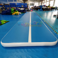 Matelas de gymnastique gonflable portable en PVC, écologique et personnalisable, avec pompe à air intégrée pour la vente en gros