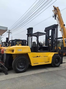 Chariot élévateur sur pneus Komatsu TCM HELI d'occasion de 15 tonnes avec moteur et pompe, haute efficacité, faible coût, excellent état, rapport fourni - Product Image 2