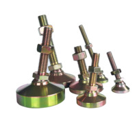 Patas Niveladoras Giratorias de Acero de Alta Resistencia D25mm 1/4-20, Patas para Muebles con Niveladores Ajustables de Acero