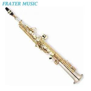 Saxofone soprano reto de alta qualidade, com corpo de cupronickel e tratamento de superfície fosca (JSST-930)