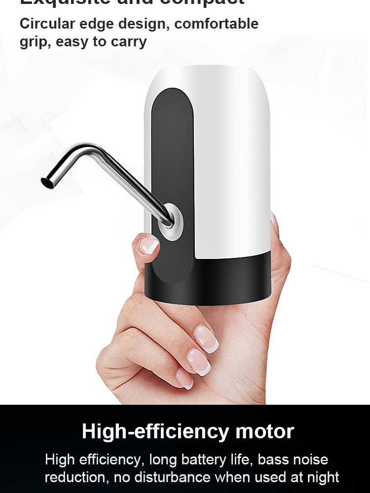 5V 4W Smart Water Bottle Pump Dispenser Rechargeable for outdoors