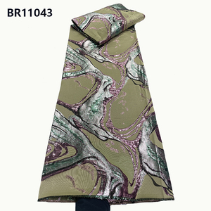 CHOCOO alta calidad <span class=keywords><strong>tul</strong></span> bordado Jacquard encaje <span class=keywords><strong>en</strong></span> tela africana 3D blanco brocado Jacquard encaje tela para boda - Product Image 2