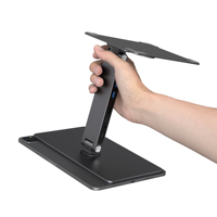 Support magnétique pour iPad avec station d'accueil, support de tablette réglable en aluminium Type-C PD HDMI USB TF SD Audio pour iPad Pro Air
