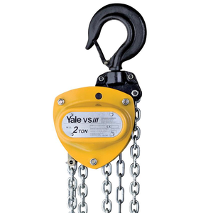 Hauteur totale extrêmement faible Opération facile Crochet rotatif à 360 ° Palan à chaîne à main Yale VS III Boîtier en acier estampé entièrement fermé - Product Image 1