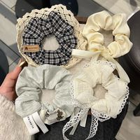Accessoires capillaires pour filles : Élastique à cheveux léger et de haute qualité, style coréen avec nœud ruban, pour queue de cheval et demi-queue de cheval, modèle 2025