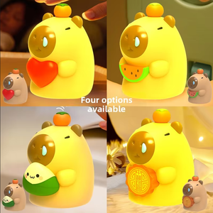 Bedroom Kids Silicone LED Night Light <b>Touch</b> Pat Sensor <b>Lamp</b> for Sleep Recharge Supply for Children Use <b>Touch</b> Light BPAFree - Product Image 6