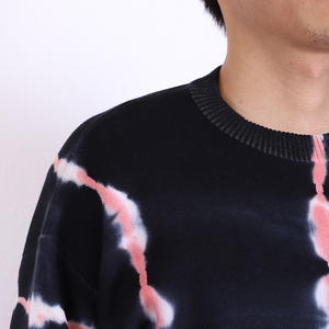 Suéter personalizado con logotipo OEM y ODM para hombre, jersey de cuello redondo de manga larga teñido con lazo, prendas de punto, suéter de diseñador de punto superior personalizado para hombre - Product Image 4