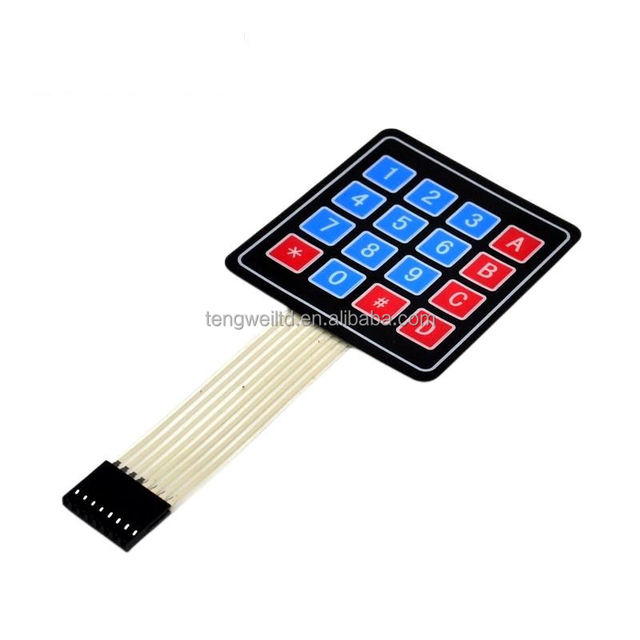 4x4 Membrane switch keypad 4*4 Matrix keyboard 16 Key board