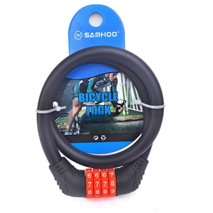 Samhoo Nouveauté : Cadenas à combinaison en acier et fer pour vélo, scooter, vélo électrique, moto, <span class=keywords><strong>antivol</strong></span>, avec mot de passe, chaîne - Product Image 3