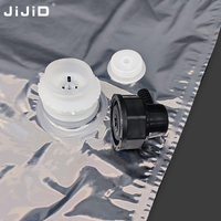 JIJID Premium Sachet en aluminium Bag-in-Box avec connecteur de distributeur de boissons, pochette aseptique haute barrière pour sirop, pour distribution post-mix