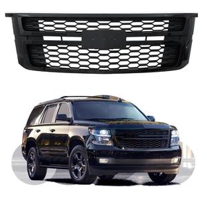 Rejilla Delantera para Chevrolet Suburban, Color Negro Brillante, Diseño de Panal de Abeja, 2015-2020, Mejora de Diseño - Product Image 1