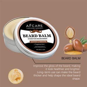 Baume à barbe végétalien 100 % naturel pour hommes, à l'huile de jojoba, acide hyaluronique, herbes biologiques, vitamine E, huile de coco, sans parfum, <span class=keywords><strong>cire</strong></span> à <span class=keywords><strong>moustache</strong></span> - Product Image 4