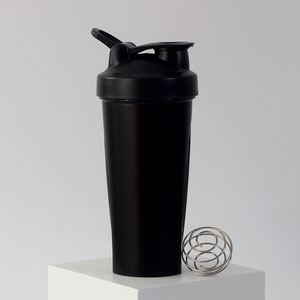 Custom Logo BPA Free Plastic 20oz <b>Protein</b> Shaker <b>Bottle</b> with Mixing Spring for Fitness Event Giveaways - Product Image 2