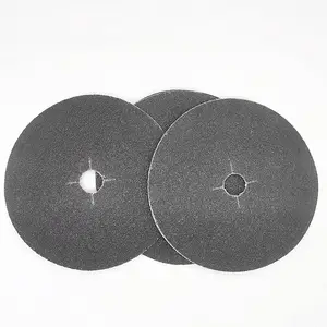 Lỗ chéo 7 inch silicon carbide nhựa sợi đĩa mài mòn chà nhám và mài fibre đĩa