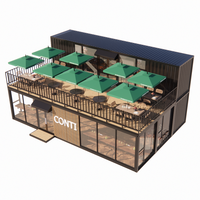 Conteneur d'expédition modulaire restaurant maison modulaire centre commercial café bar 40ft conteneur