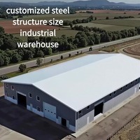 Atelier et entrepôt modernes en structure acier modulaire durable, installation rapide, durée de vie de 50 ans, taille personnalisée