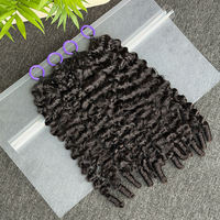 Extensions de cheveux en crochet brésiliennes bouclées espagnoles pré-bouclées, design à fil invisible, vente en gros