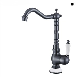 Grifo monomando termostático de latón antiguo europeo para lavabo, con válvula cerámica, montaje <span class=keywords><strong>en</strong></span> cubierta, un solo orificio, para exteriores, 3 años de garantía - Product Image 1