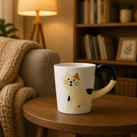 Tasse à queue de chat, tasses pour le café ou le thé