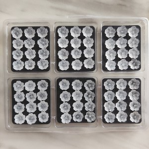 Cuarzo esmerilado hecho a mano flor Rosa F8 10mm - Product Image 4