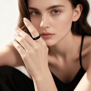 <span class=keywords><strong>Bague</strong></span> Intelligente Connectée NFC avec Écran, Étanche IP68, Contrôle par Application, pour Hommes - Product Image 1