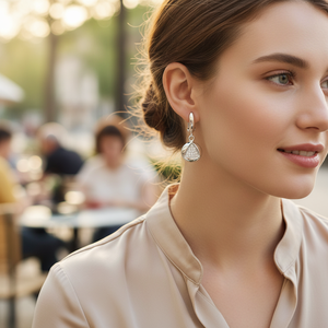 Boucles d'oreilles en argent Sterling 925 pour femmes, Design de Triangle Simple turc fait à la main vente en gros - Product Image 3