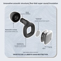 Bouchons d'oreilles haute fidélité anti-bruit en silicone, réduction du bruit, pour le sommeil, logo personnalisé, concert