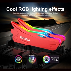 Original <span class=keywords><strong>DDR4</strong></span> RGB <span class=keywords><strong>RAM</strong></span> 8GB 16GB <span class=keywords><strong>2666Mhz</strong></span> 3200Mhz Soporte XMP OC Memoria de juego por Ramsta Wolf Warrior Series para escritorio PC4 - Product Image 3
